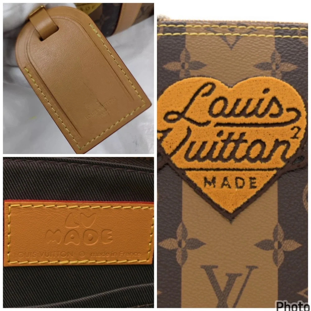 Auth LOUIS VUITTON X NIGO Reverse Monogram  City Keepall Bandouliere